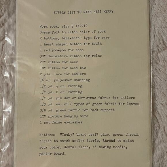 Vintage Craft Wall Hanging Pattern and Instructions - Picture 3 of 5